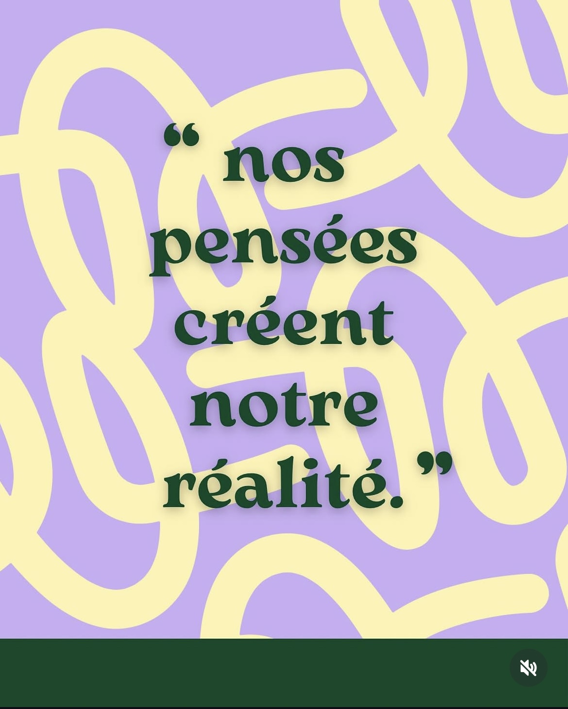 nos pensées créent notre réalité - screenshot instagram Amélie Monkarey sophrologie