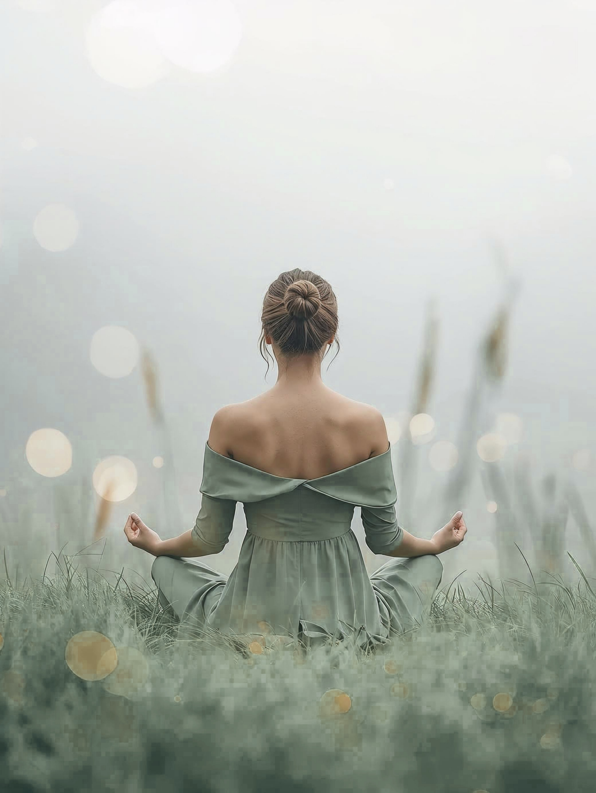 femme relaxation nature